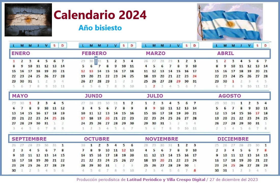 CALENDARIO 2024